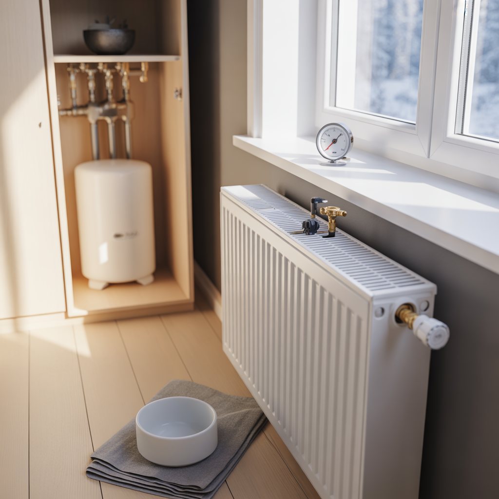 lufta element och balansera varmesystemet steg for steg